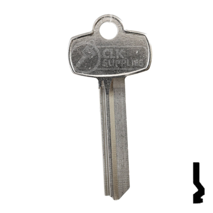 Uncut Key Blank | Best | A1114D Residential-Commercial Key Ilco