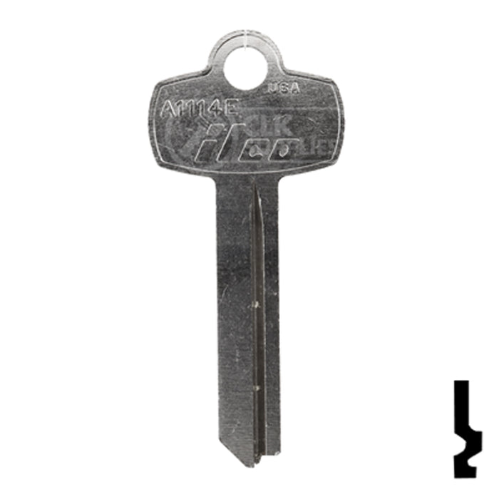 Uncut Key Blank | Best | A1114E Residential-Commercial Key Ilco