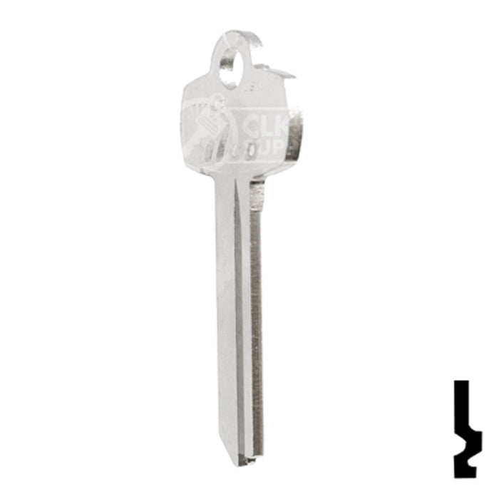 Uncut Key Blank | Best | A1114E Residential-Commercial Key Ilco