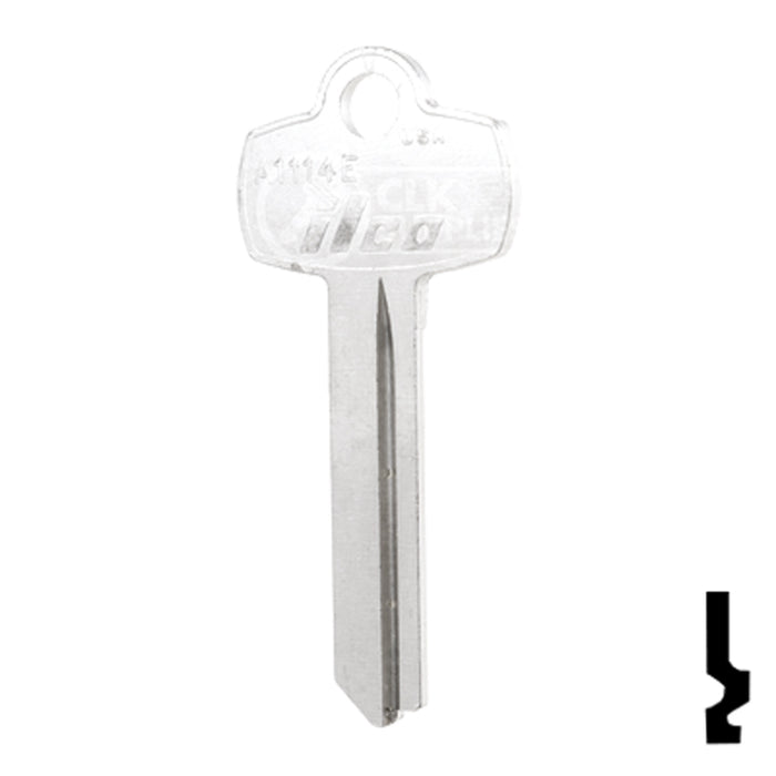 Uncut Key Blank | Best | A1114E Residential-Commercial Key Ilco