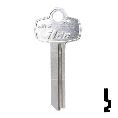 Uncut Key Blank | Best | A1114F Residential-Commercial Key Ilco