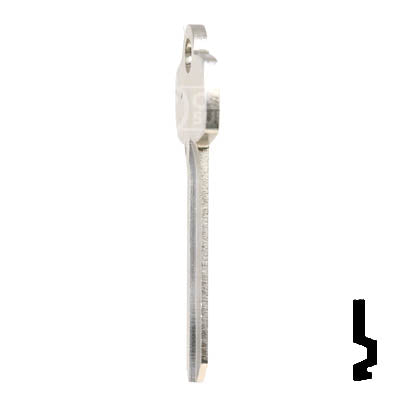 Uncut Key Blank | Best | A1114F Residential-Commercial Key Ilco