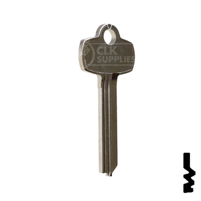 Uncut Key Blank | Best | A1114TB Residential-Commercial Key Ilco