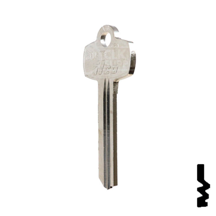 Uncut Key Blank | Best | A1114TB Residential-Commercial Key Ilco