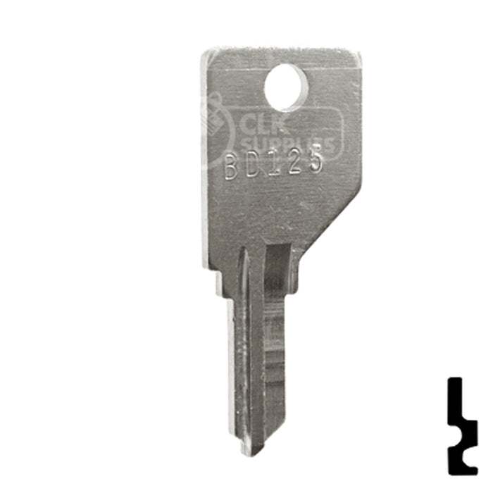 Uncut Key Blank | Camlocks | BD125 Residential-Commercial Key Framon Manufacturing Company, Inc