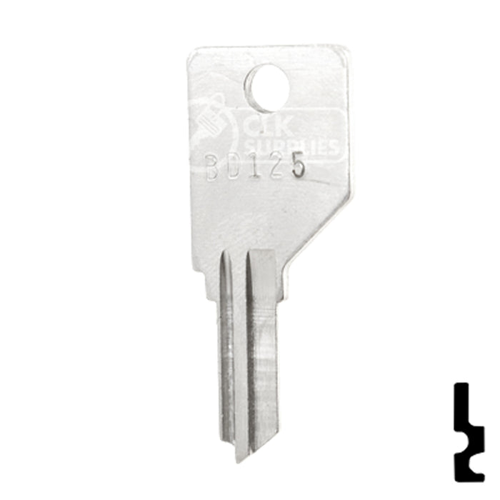 Uncut Key Blank | Camlocks | BD125 Residential-Commercial Key Framon Manufacturing Company, Inc