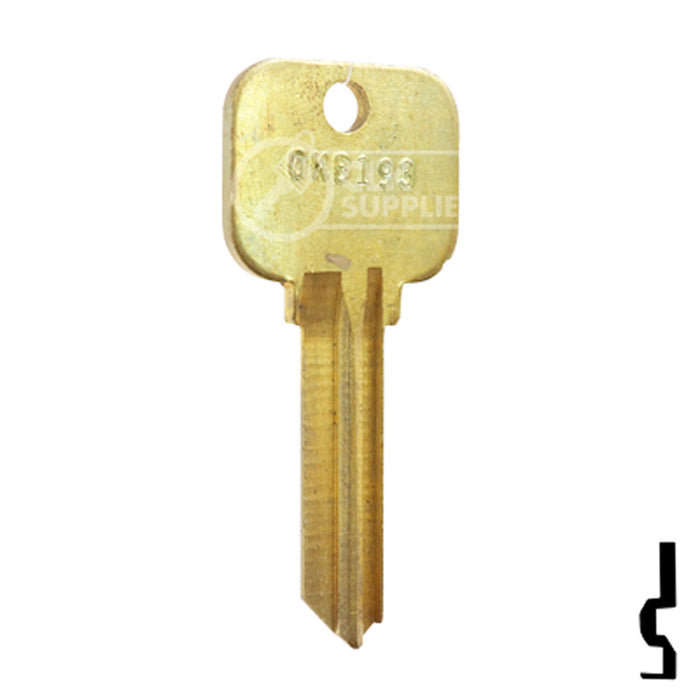 Uncut Key Blank | Challenger | BD193 Residential-Commercial Key Framon Manufacturing Company, Inc