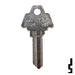 Uncut Key Blank | Challenger, Hollymade | 1170B, HO1 Residential-Commercial Key Ilco