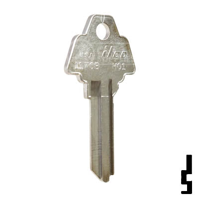 Uncut Key Blank | Challenger, Hollymade | 1170B, HO1 Residential-Commercial Key Ilco