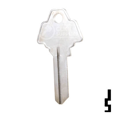 Uncut Key Blank | Challenger, Hollymade | 1170B, HO1 Residential-Commercial Key Ilco