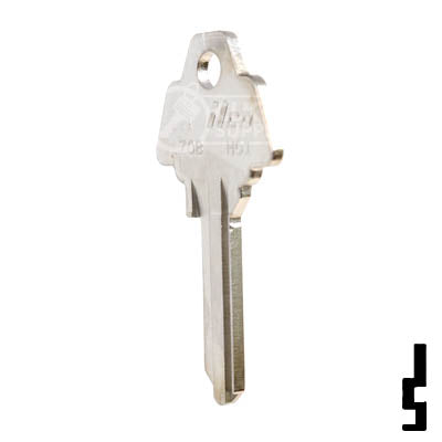 Uncut Key Blank | Challenger, Hollymade | 1170B, HO1 Residential-Commercial Key Ilco