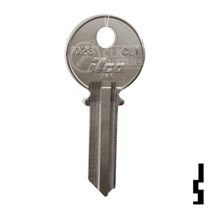 Uncut  Key Blank | Clinton | 1023, CL1 Residential-Commercial Key Ilco