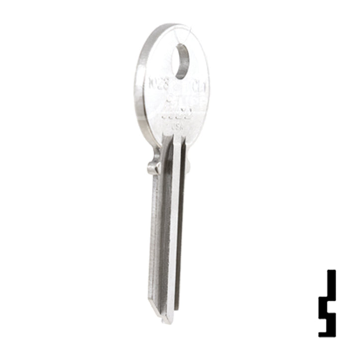 Uncut  Key Blank | Clinton | 1023, CL1 Residential-Commercial Key Ilco