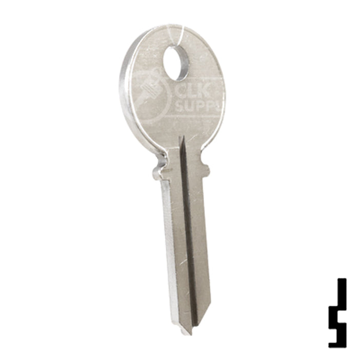 Uncut  Key Blank | Clinton | 1023, CL1 Residential-Commercial Key Ilco