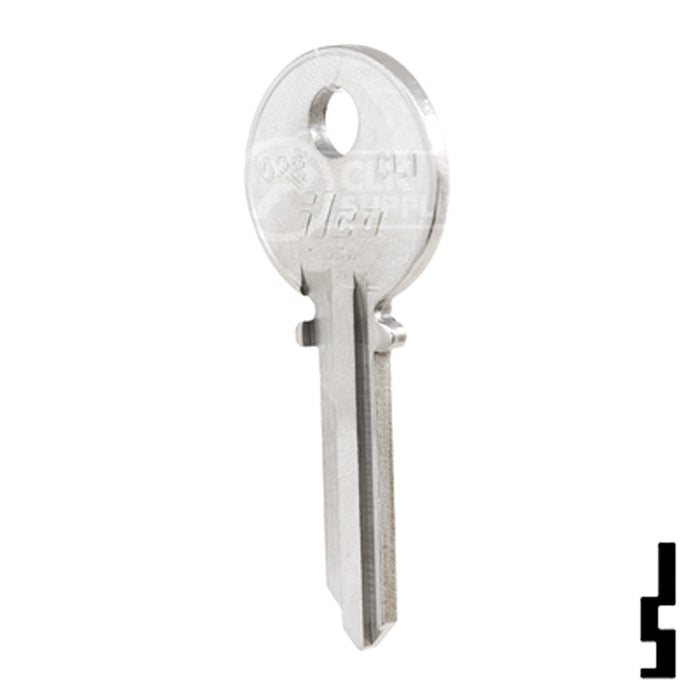 Uncut  Key Blank | Clinton | 1023, CL1 Residential-Commercial Key Ilco