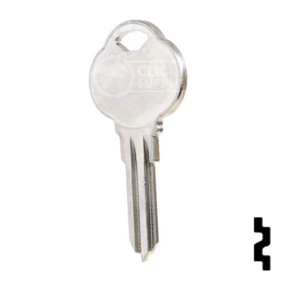 Uncut Key Blank | Club | 1590K, CLB11 Residential-Commercial Key Ilco