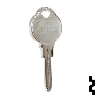 Uncut Key Blank | Club | 1590K, CLB11 Residential-Commercial Key Ilco