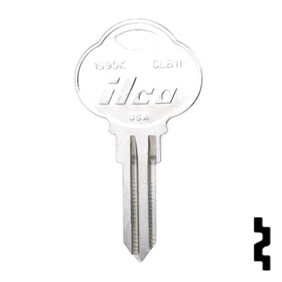 Uncut Key Blank | Club | 1590K, CLB11 Residential-Commercial Key Ilco