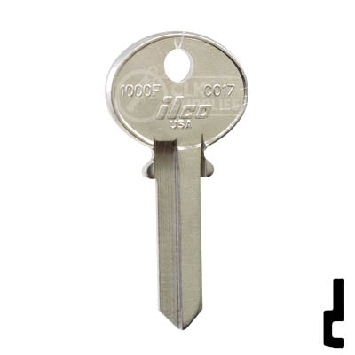 Uncut Key Blank | Corbin | 1000F, CO17 Residential-Commercial Key Ilco