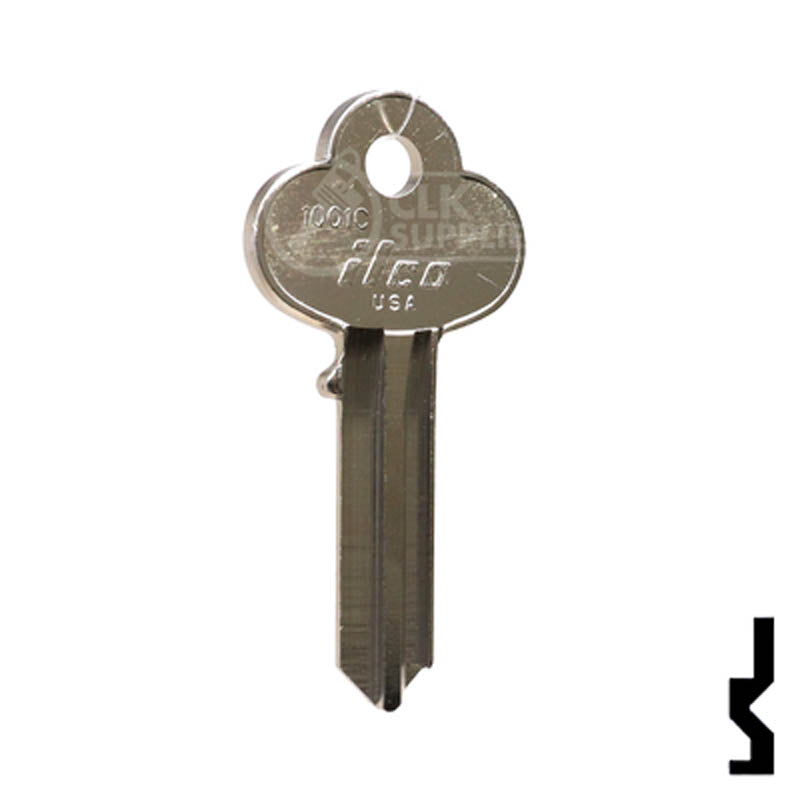 Uncut Key Blank |  Corbin | 1001C Residential-Commercial Key Ilco