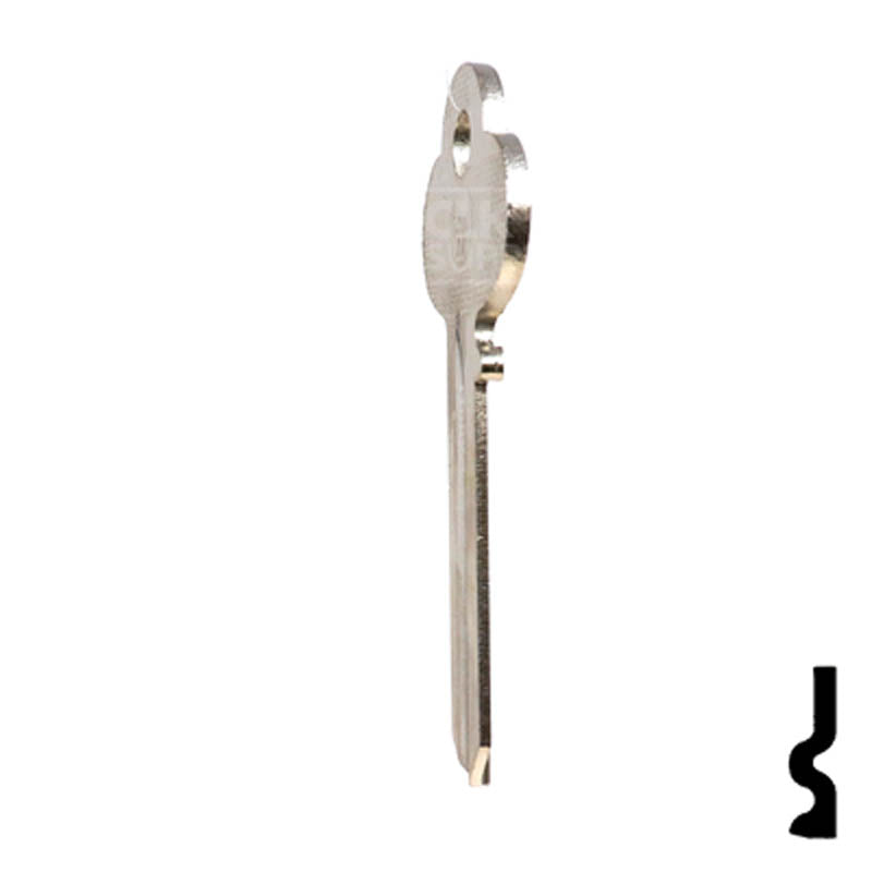 Uncut Key Blank | Corbin | 1001DA Residential-Commercial Key Ilco