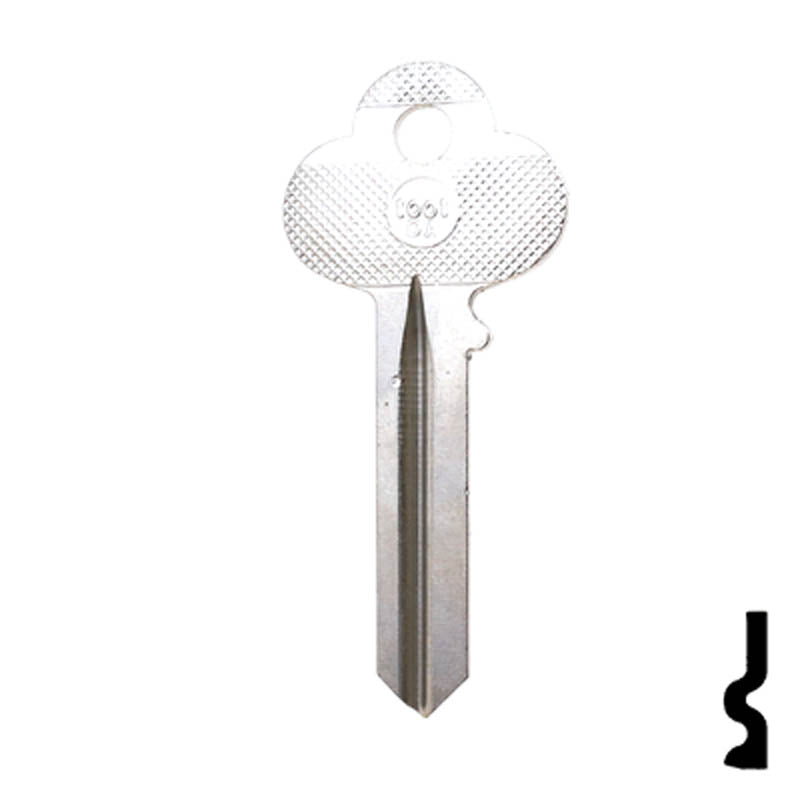 Uncut Key Blank | Corbin | 1001DA Residential-Commercial Key Ilco