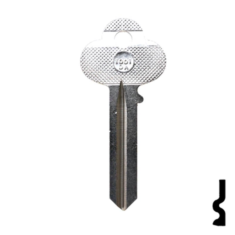 Uncut Key Blank | Corbin | 1001DA Residential-Commercial Key Ilco