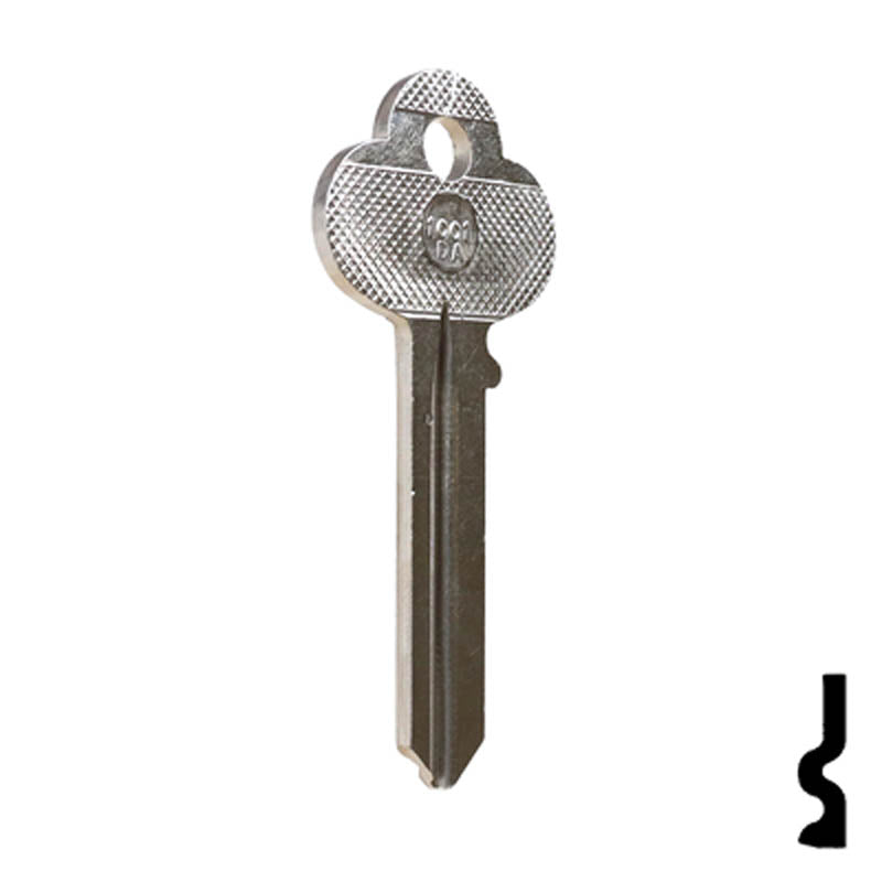Uncut Key Blank | Corbin | 1001DA Residential-Commercial Key Ilco