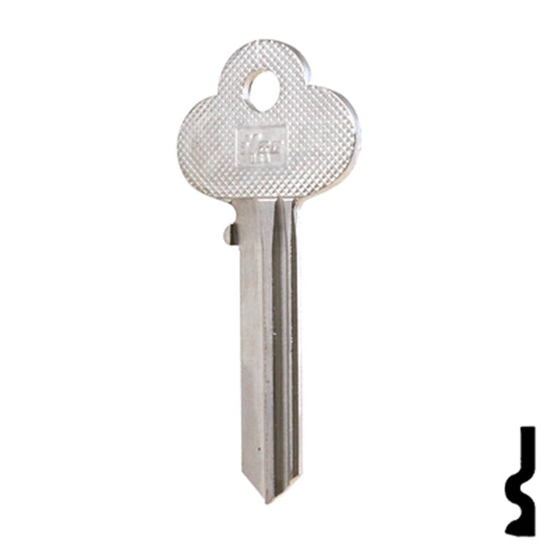 Uncut Key Blank | Corbin | 1001DA Residential-Commercial Key Ilco