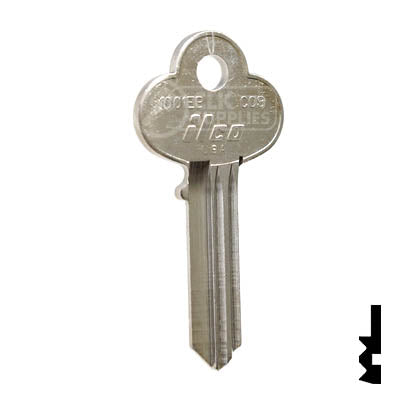 Uncut Key Blank | Corbin |  1001EB, CO3 Residential-Commercial Key Ilco