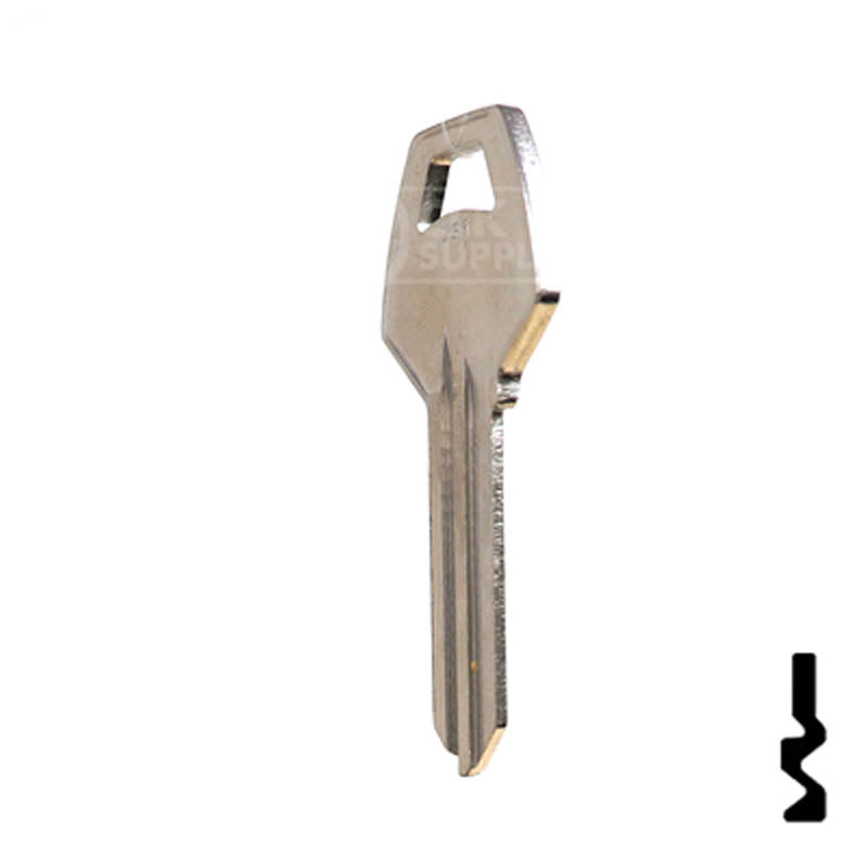 Uncut Key Blank | Corbin | 1001EH, CO87 Residential-Commercial Key Ilco