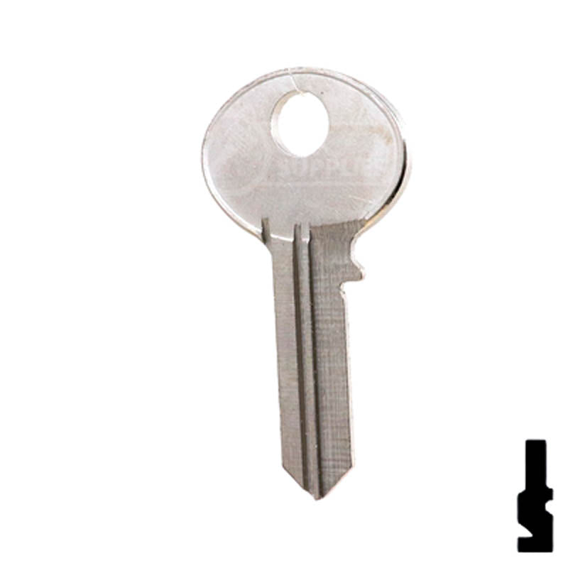 Uncut Key Blank | Corbin | 1003A Residential-Commercial Key Ilco