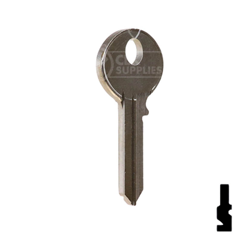 Uncut Key Blank | Corbin | 1003A Residential-Commercial Key Ilco