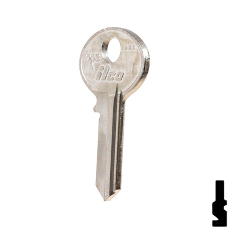 Uncut Key Blank | Corbin | 1003A Residential-Commercial Key Ilco