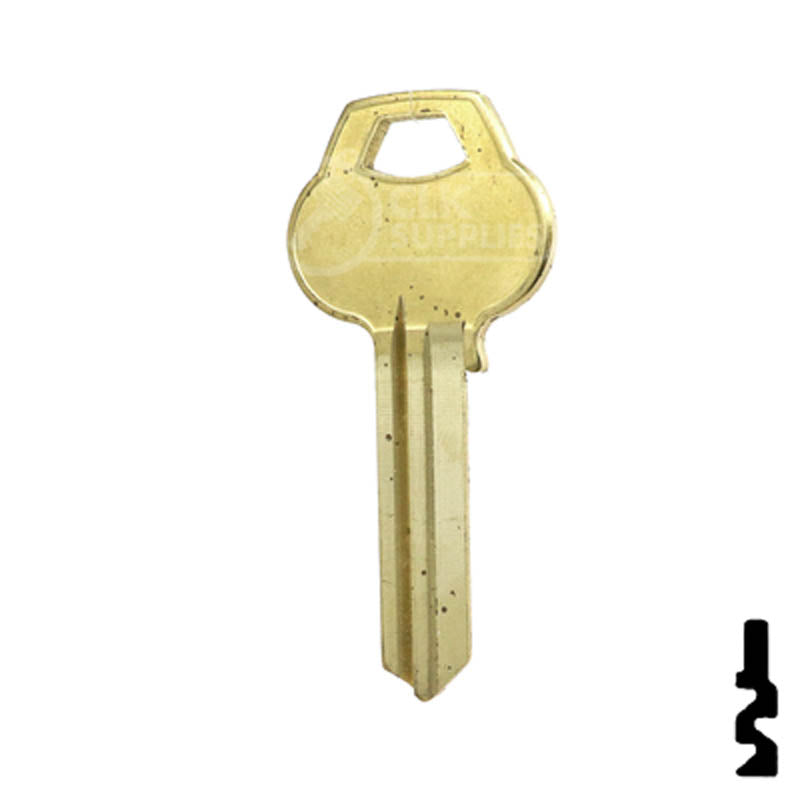 Uncut Key Blank | Corbin | A1001D2, CO108 Residential-Commercial Key Ilco