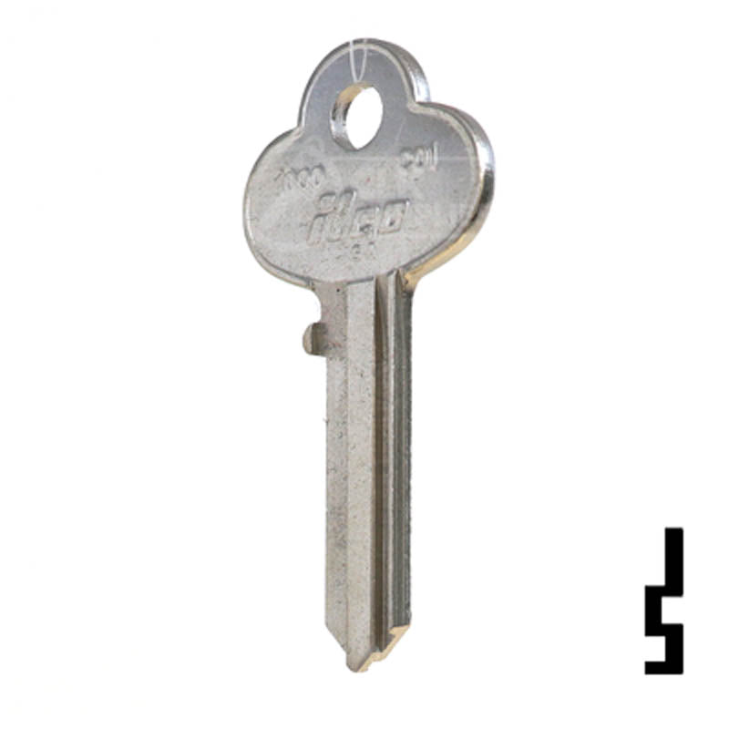 Uncut Key Blank | Corbin | CO1 Residential-Commercial Key Ilco