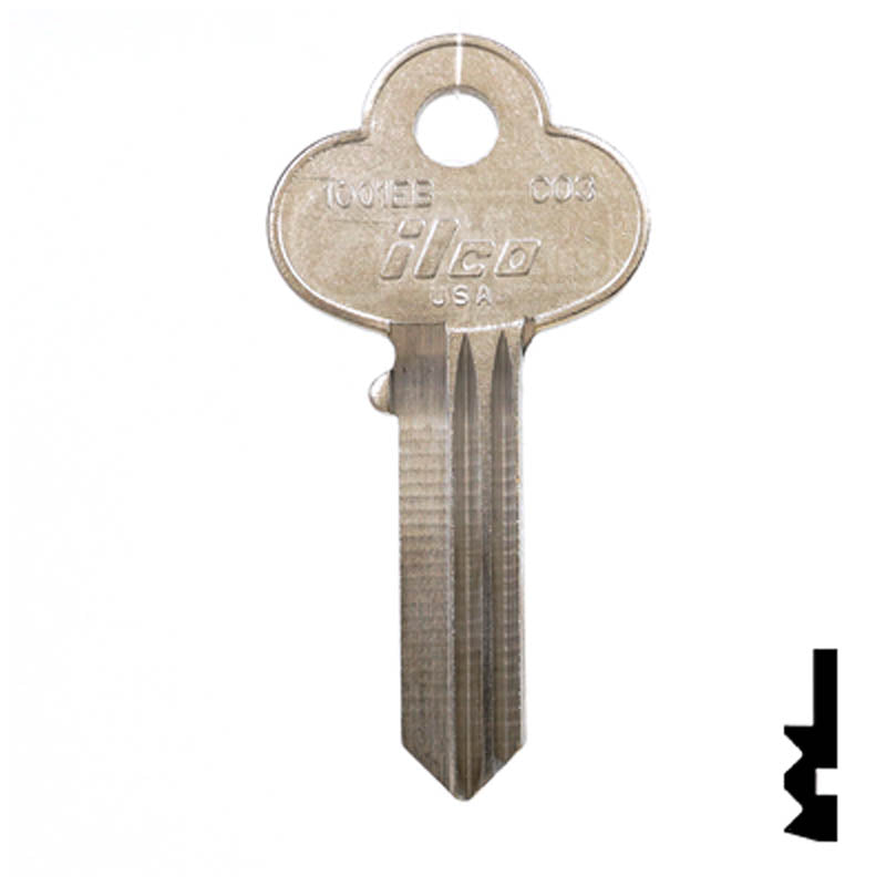 Uncut Key Blank | Corbin | CO3 Residential-Commercial Key Ilco