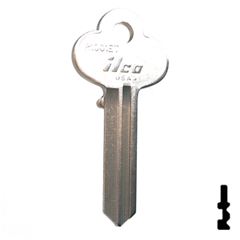 Uncut Key Blank | Corbin | R1001ET Residential-Commercial Key Ilco
