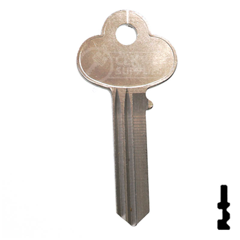 Uncut Key Blank | Corbin | R1001ET Residential-Commercial Key Ilco