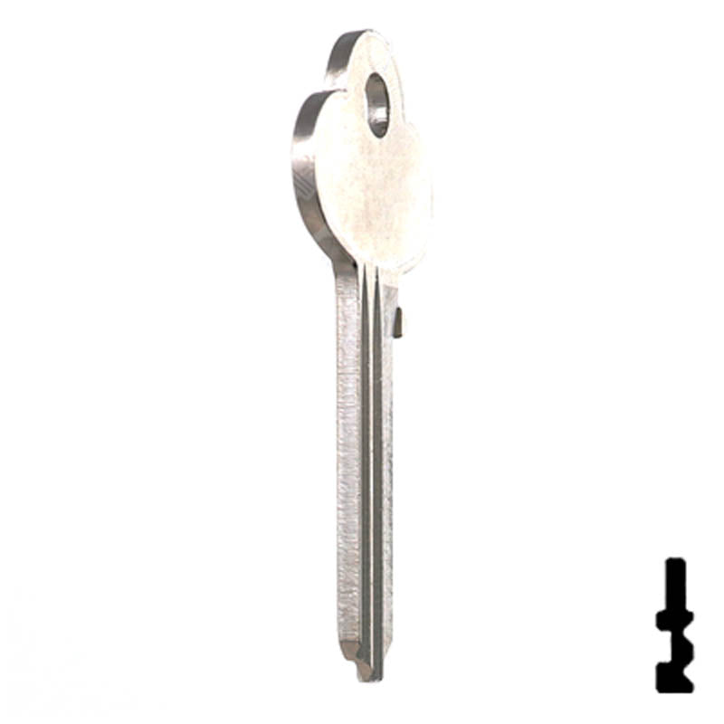 Uncut Key Blank | Corbin | R1001ET Residential-Commercial Key Ilco