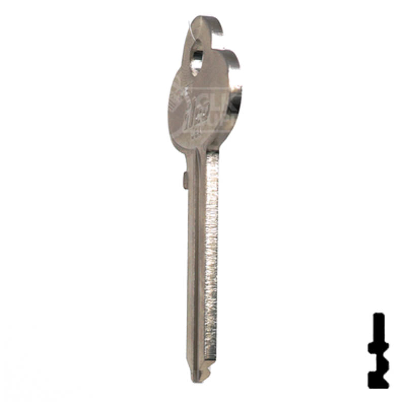 Uncut Key Blank | Corbin | R1001ET Residential-Commercial Key Ilco