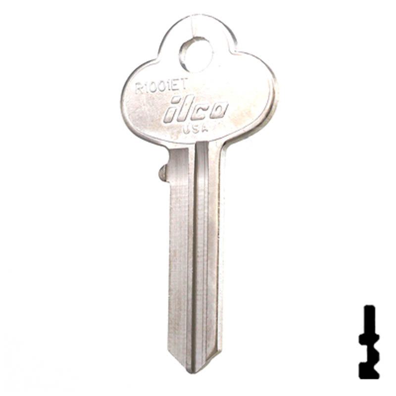 Uncut Key Blank | Corbin | R1001ET Residential-Commercial Key Ilco
