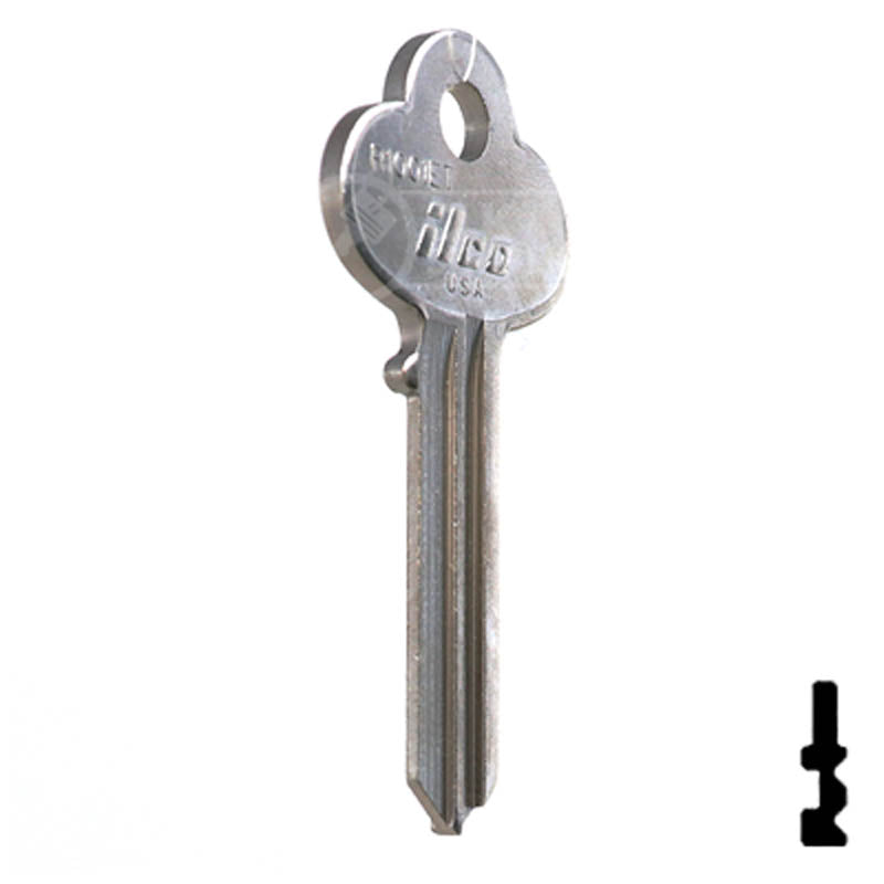 Uncut Key Blank | Corbin | R1001ET Residential-Commercial Key Ilco