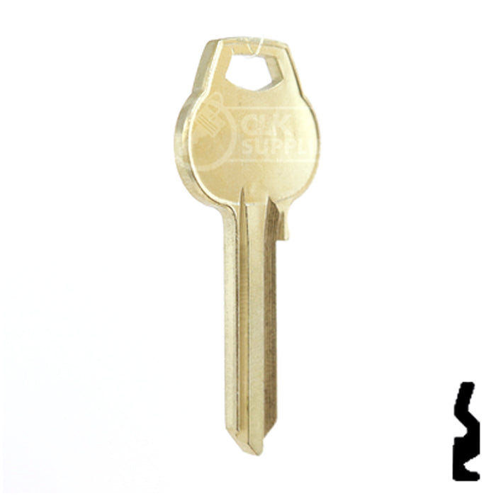 Uncut Key Blank | Corbin Russwin | 1011-L4 Residential-Commercial Key Ilco