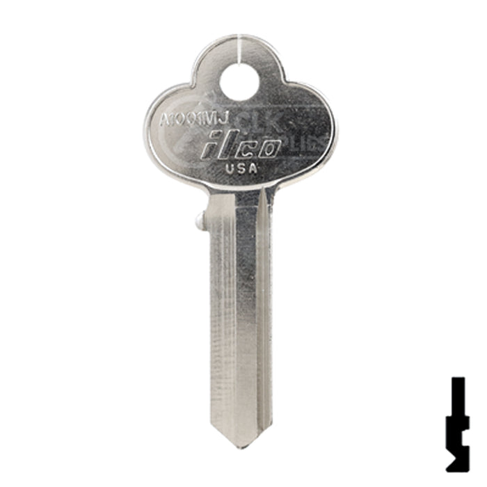 Uncut Key Blank | Corbin Russwin | A1001MJ, COR-112 Residential-Commercial Key Ilco