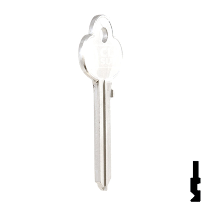 Uncut Key Blank | Corbin Russwin | A1001MJ, COR-112 Residential-Commercial Key Ilco