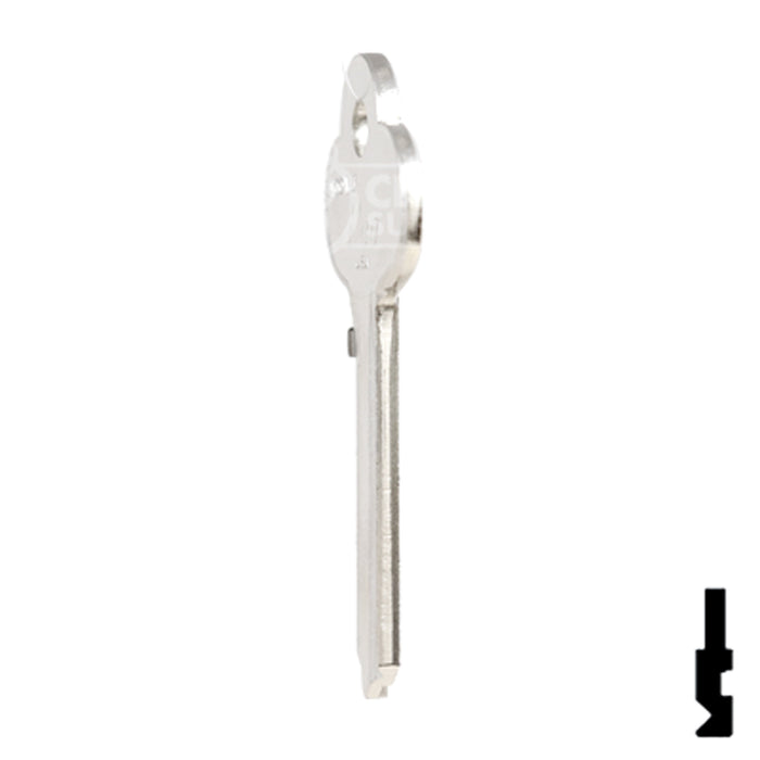 Uncut Key Blank | Corbin Russwin | A1001MJ, COR-112 Residential-Commercial Key Ilco