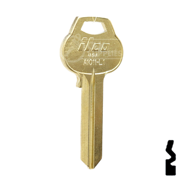 Uncut Key Blank | Corbin Russwin | A1011-L1 Residential-Commercial Key Ilco