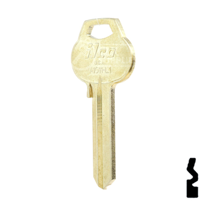 Uncut Key Blank | Corbin Russwin | A1011-L1 Residential-Commercial Key Ilco