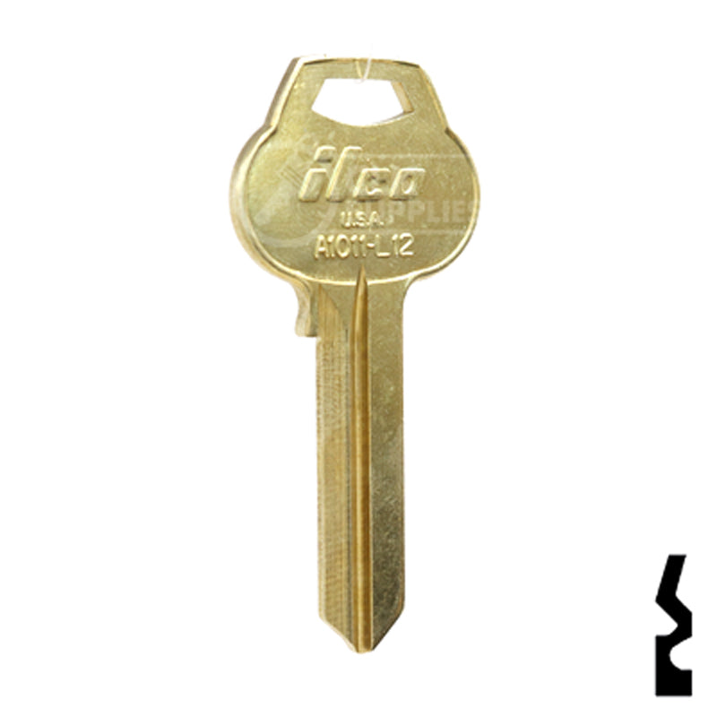 Uncut Key Blank | Corbin Russwin | A1011-L12 Residential-Commercial Key Ilco